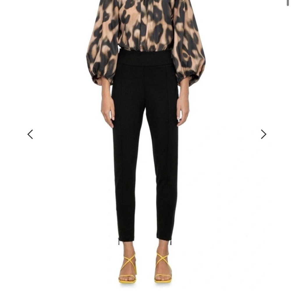 Veronica Maine Skinny High Rise Zipper Hem Leggings